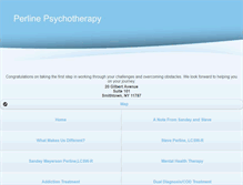 Tablet Screenshot of perlinepsychotherapy.com